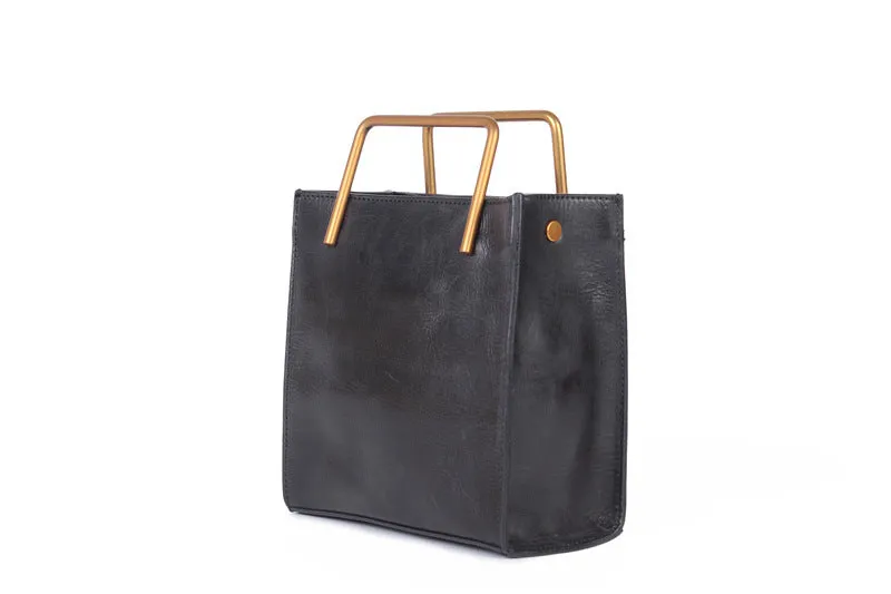 Small Women's Leather Crossbody Tote Bag Genuine Leather Handbags For Women