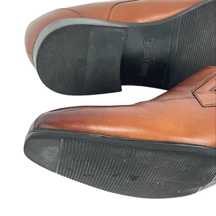 Stacy Adams Brown Almond Toe Slip-On Loafers Size 11W