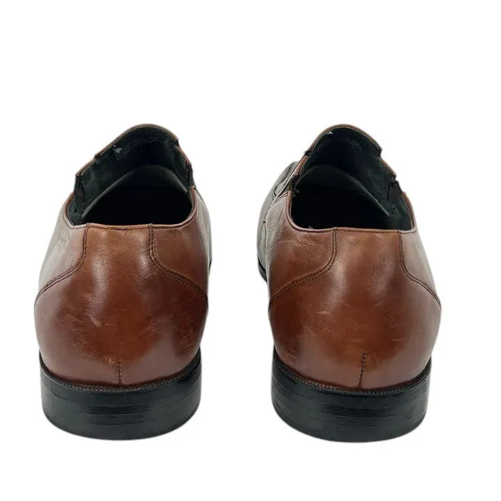 Stacy Adams Brown Almond Toe Slip-On Loafers Size 11W