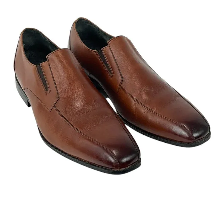 Stacy Adams Brown Almond Toe Slip-On Loafers Size 11W