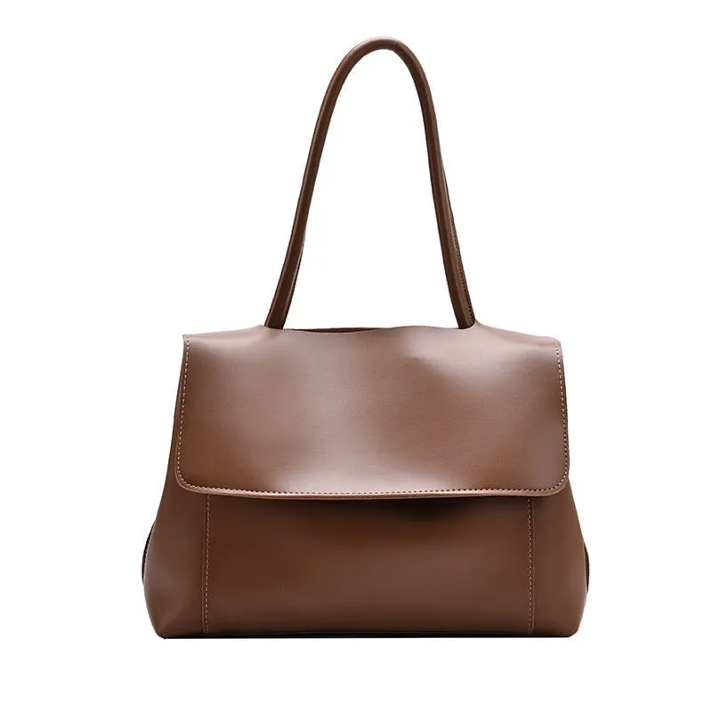 Tote Women Bag Designer Shoulder Bag Female Underarm Crossbody Bag Handbag Retro Fashion PU Leather 2021 All-match High Capacity