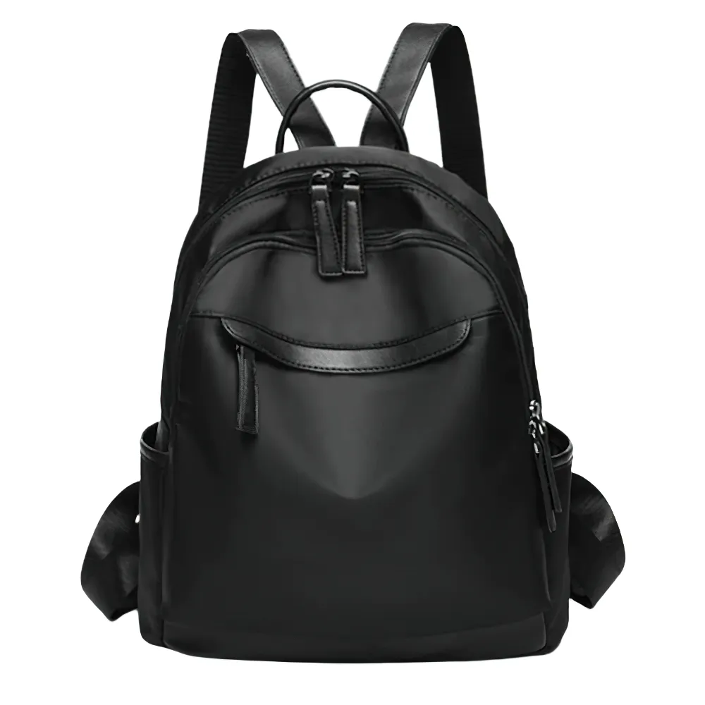 Trendy Casual Oxford Cloth Backpack for Women / Female Simple Small Zipper Solid Daypack