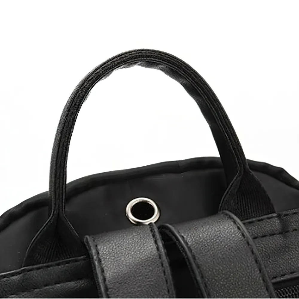 Trendy Casual Oxford Cloth Backpack for Women / Female Simple Small Zipper Solid Daypack