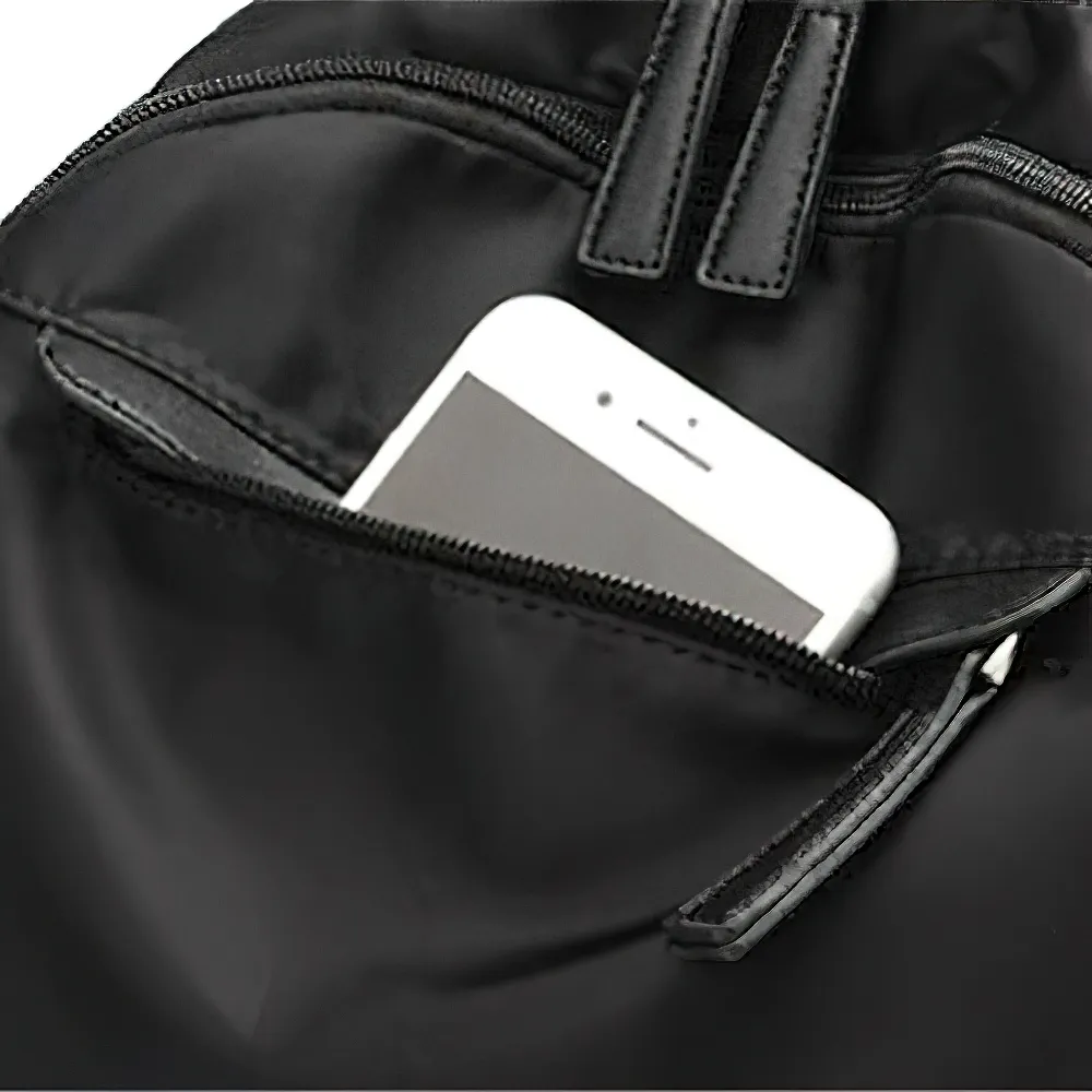 Trendy Casual Oxford Cloth Backpack for Women / Female Simple Small Zipper Solid Daypack