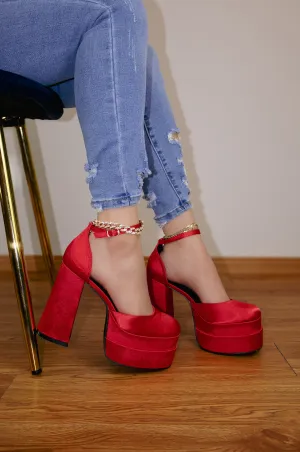 Velvet - Wide Friendly Platform Block High Heels