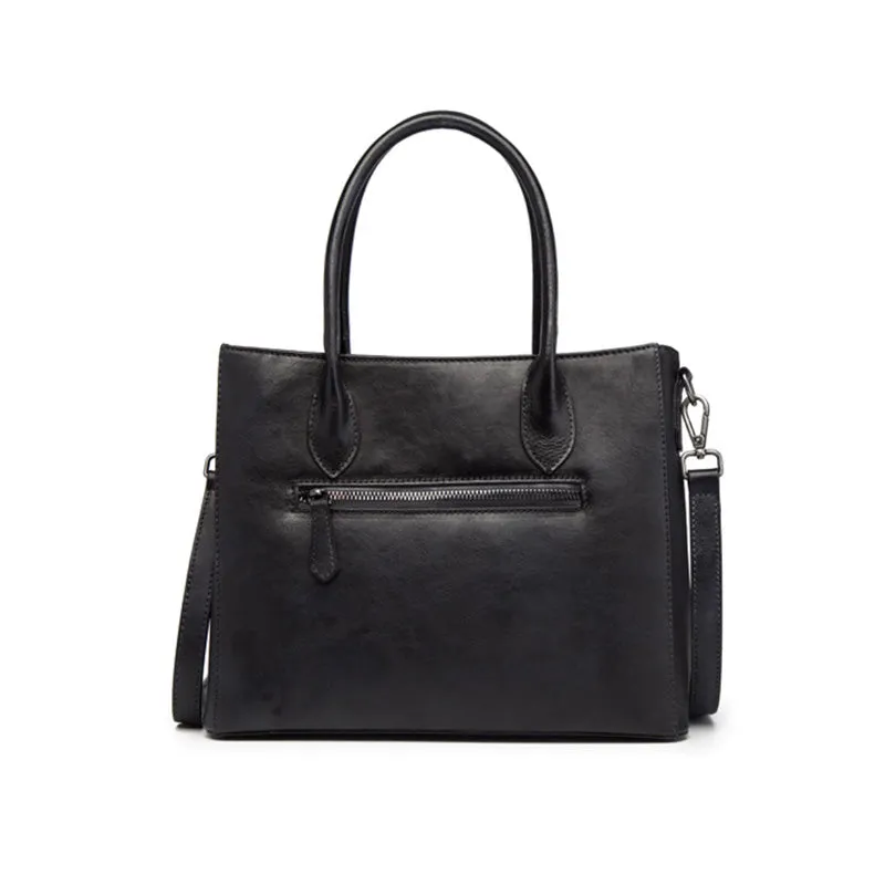 Vintage Womens Brown Leather Totes Handbags Shoulder Bag for Women